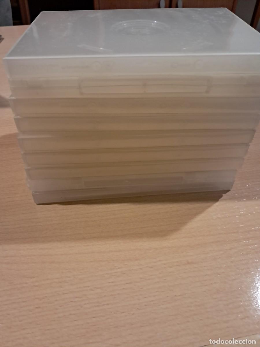 Cine: DVD. Cajas vac&iacute;as para dvd o cd. 9 cajas blancas, de un disco