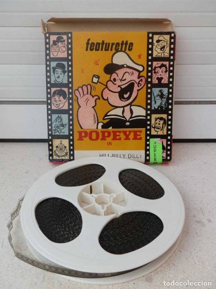 Cinema: ANTIGUA PEL&Iacute;CULA POPEYE IN HILL-BILLY DILLY SUPER 8 mm BLANCO Y NEGRO.DE ATLAS FILMS INC.