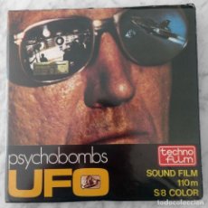 Cine: PELICULA SUPER 8 UFO OVNI PSYCHOBOMBS TECHNO FILM ITC COLOR SONORO 110 METROS. Lote 216692507