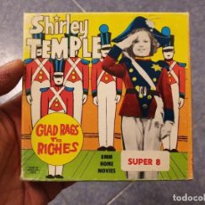Cine: GLAD RAGS TO RICHES (SHIRLEY TEMPLE) SUPER 8 MM OLD HOME MOVIE RETRO-VINTAGE FILM. Lote 310349433