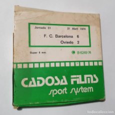 Cine: F.C. BARCELONA 6 OVIEDO 2 CADOSA FILMS 21 ABRIL 1974 SUPER 8 MM. ESTADO EL DE LAS FOTOS. Lote 313882203