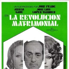 Cine: LA REVOLUCIÓN MATRIMONIAL (ANALIA GADÉ, JOSÉ LUIS LÓPEZ VÁZQUEZ)