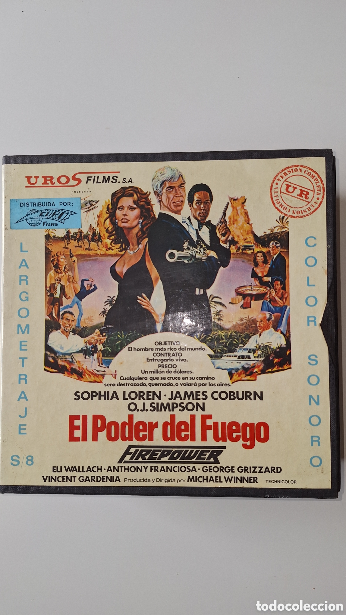 Cine: Pelicula super 8 largometrage, El poder del Fuego