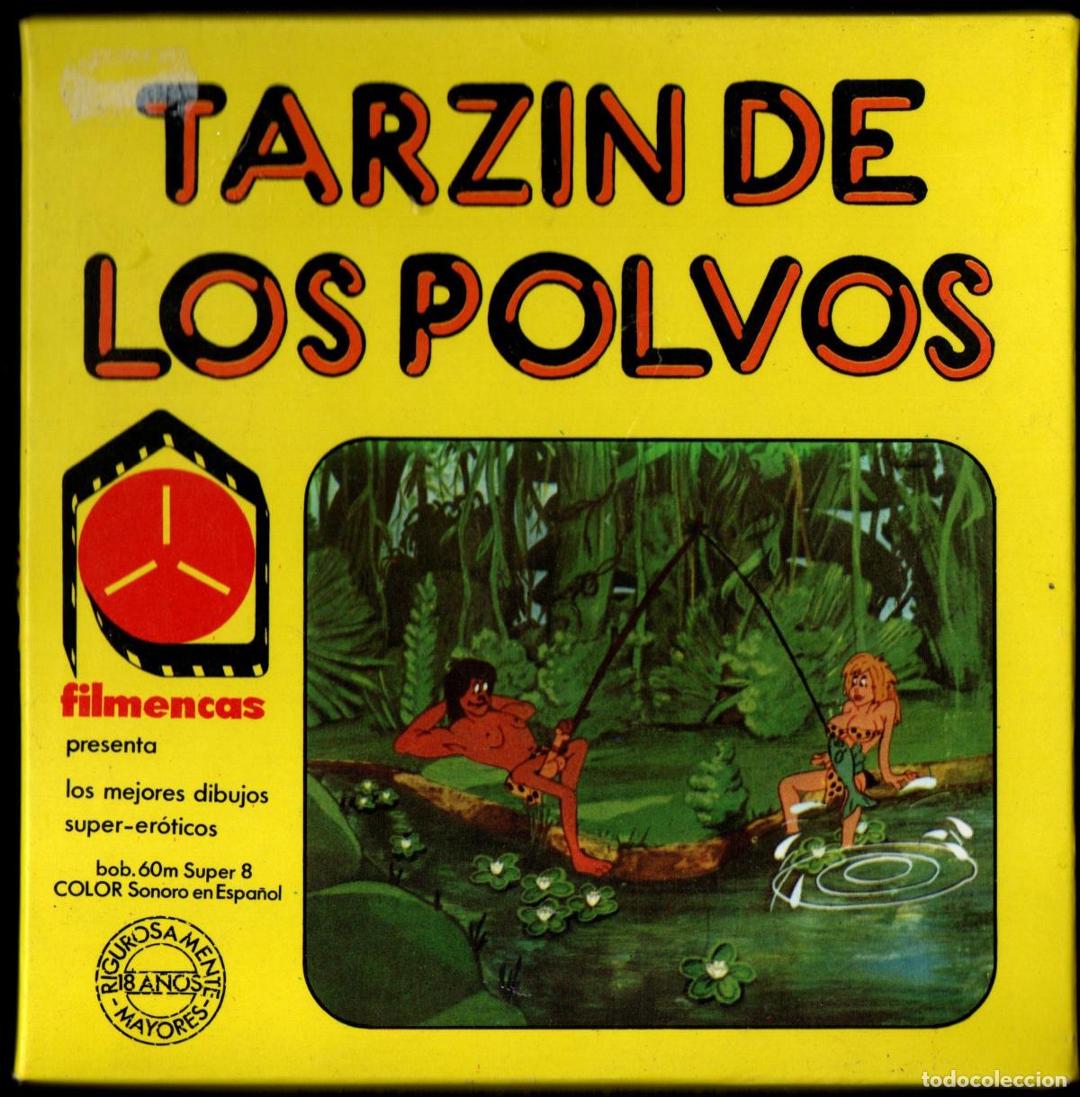 Cine: Super 8 ++ Tarz&iacute;n de los polvos ++ 60 metros Animaci&oacute;n Er&oacute;tica