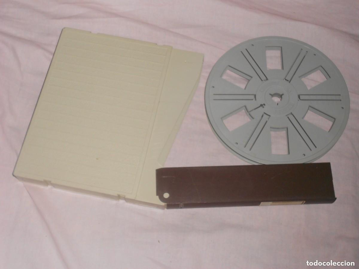 Cine: CAJA Y BOBINA PARA PELICULA SUPER 8 MM 120 METROS.