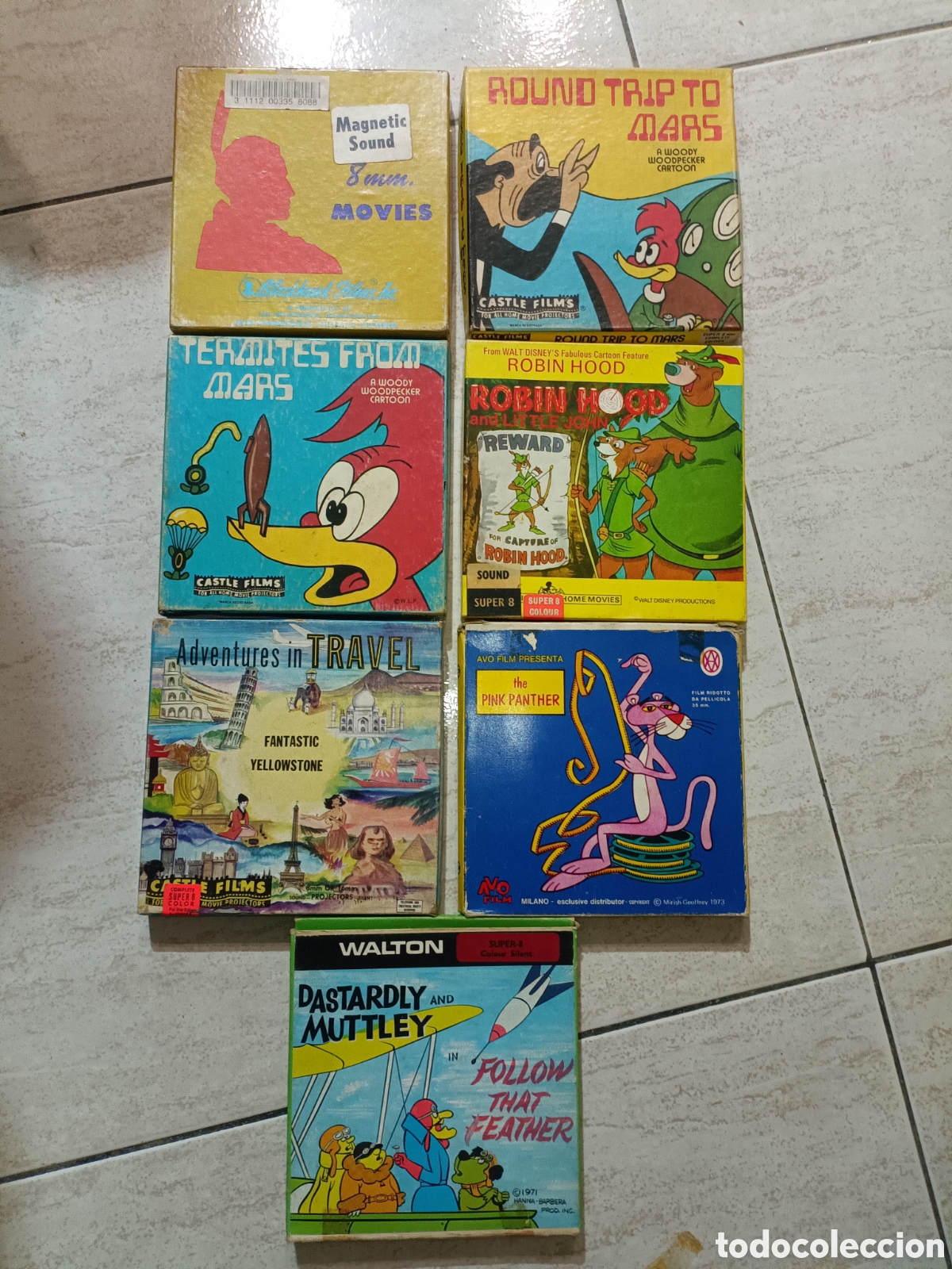 Cine: Lote de 7 pel&iacute;culas super 8