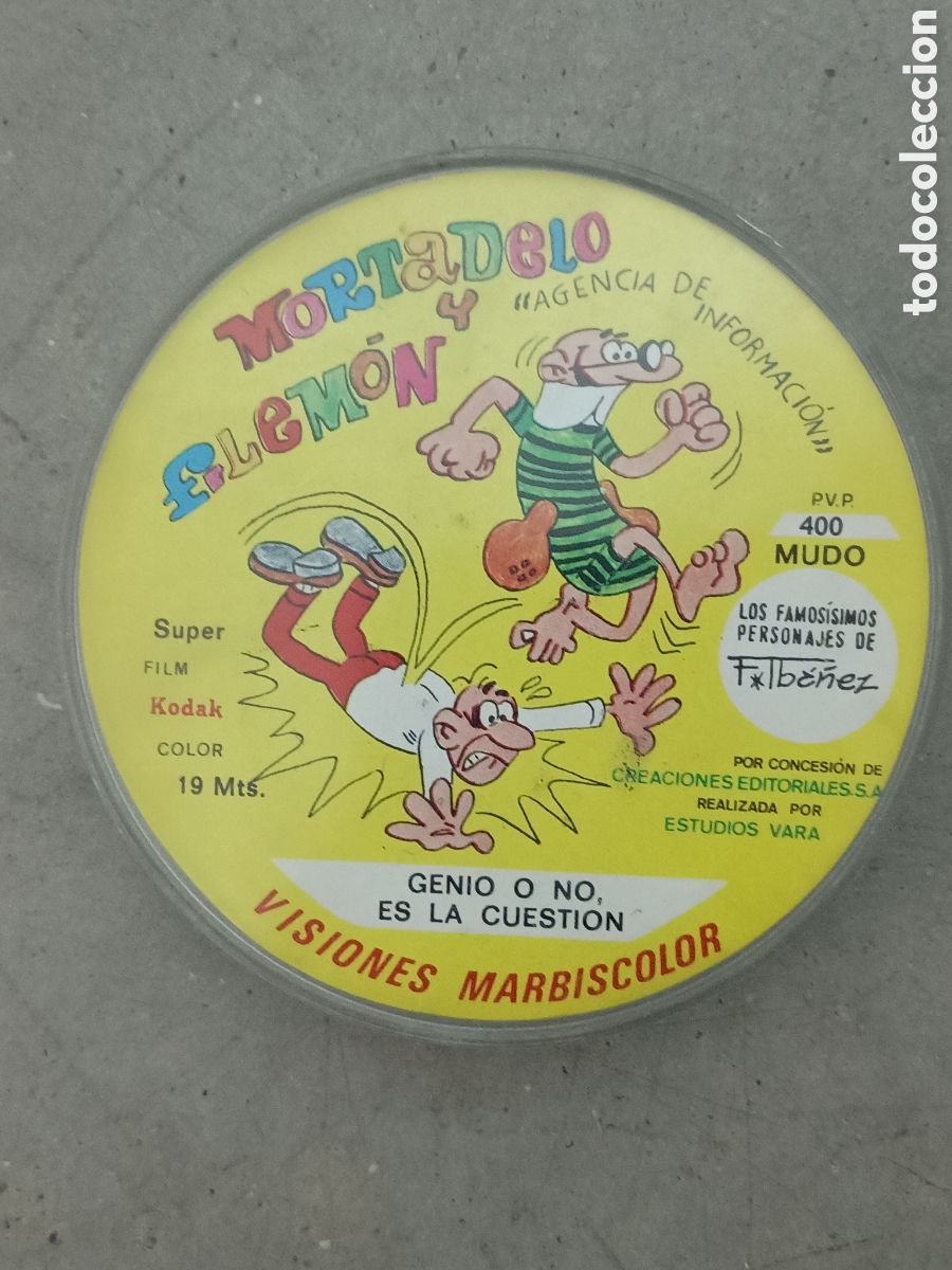 Cine: PELICULA MORTADELO Y FILEMON - SUPER 8 COLOR VISIONES MARBISCOLOR - GENIO O NO ES LA CUESTI&Oacute;N