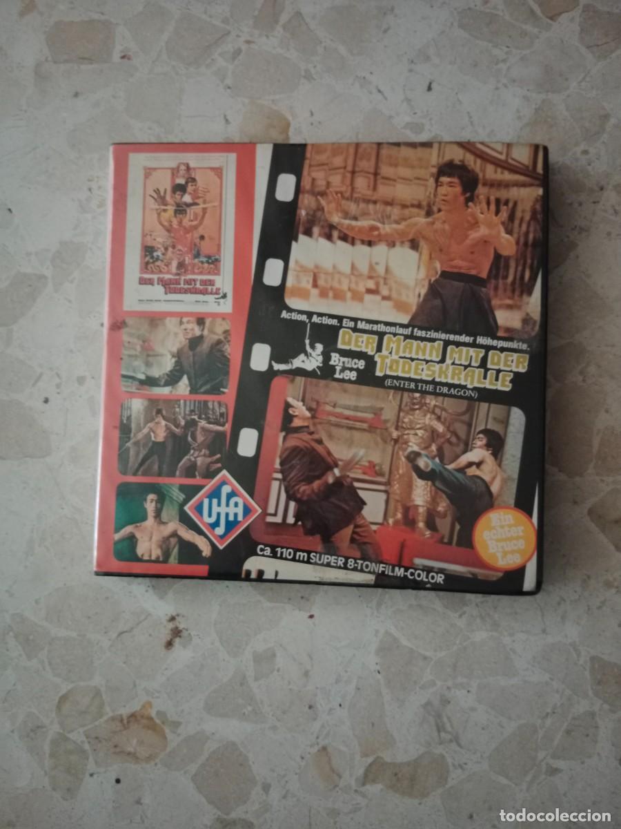 Cine: RARA PELICULA CINE SUPER 8 MM COLOR - BRUCE LEE / JOHN SAXON - ENTER THE DRAGON - UFA COLOR - 110 M