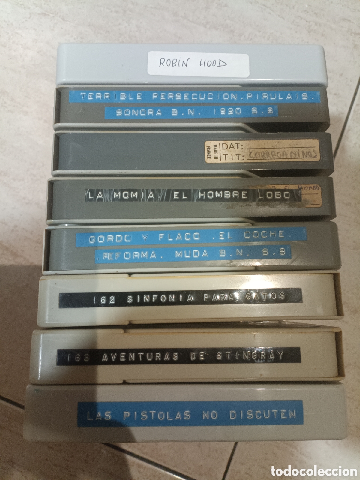 Cine: Lote de 8 pel&iacute;culas de Super 8