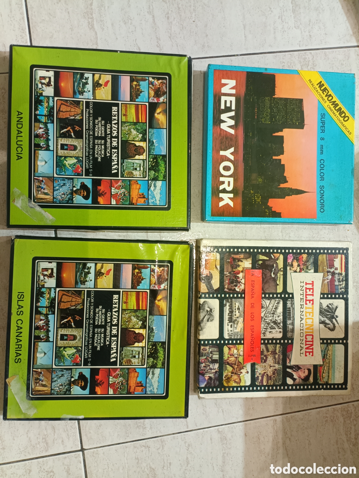 Cinema: Lote de 4 pel&iacute;culas de Super 8 sonoras a color