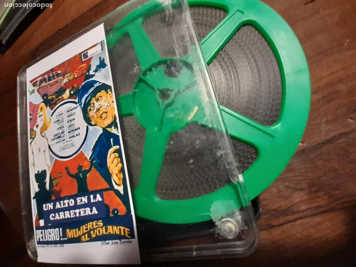 Cine: UN ALTO EN LA CARRETERA Pel&iacute;cula en super 8mm en una bobina de 180 metros