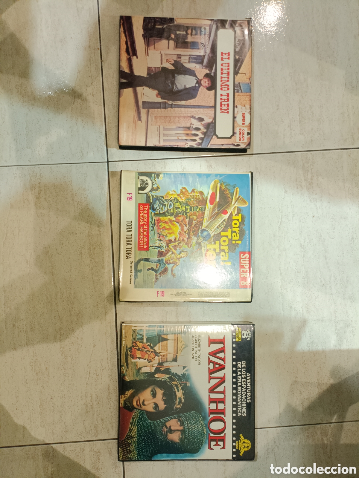 Cine: Lote de 3 pel&iacute;culas de Super 8