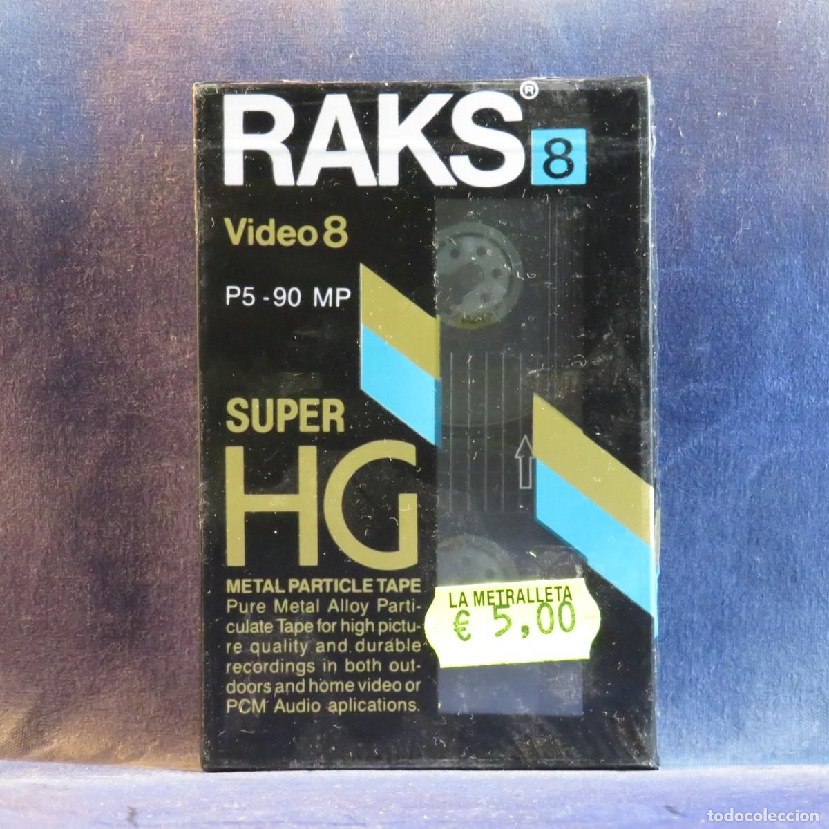 Cine: VIDEO RAKS SUPER HG VIDEO 8 (P5-90MP) (CINTA DE PART&Iacute;CULAS DE METAL) - CASSETTE