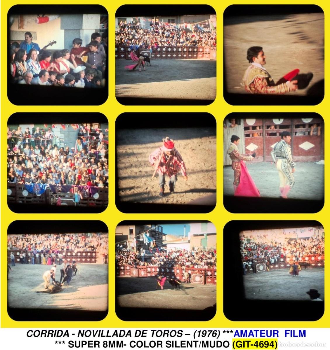 Cine: CORRIDA DE TOROS(1976)-ANTIGUA BOBINA PEL&Iacute;CULA-FILMACIONES AMATEUR SUPER 8 MM
