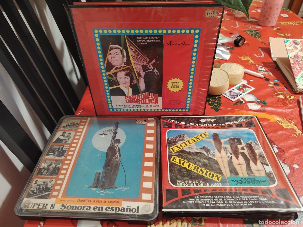 Cine: LOTE PEL&Iacute;CULAS SUPER 8MM NO VHS