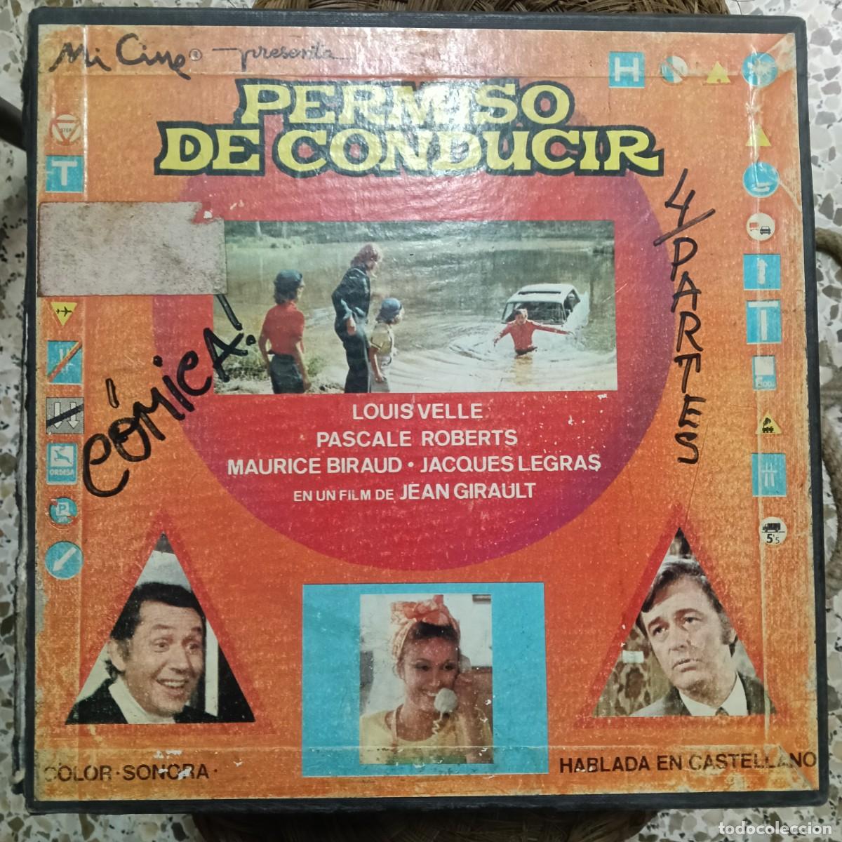 Cine: PERMISO DE CONDUCIR - JEAN GIRAULT - LOUIS VELLE, PASCALE ROBERTS, MAURICE BIRAUS - SUPER 8