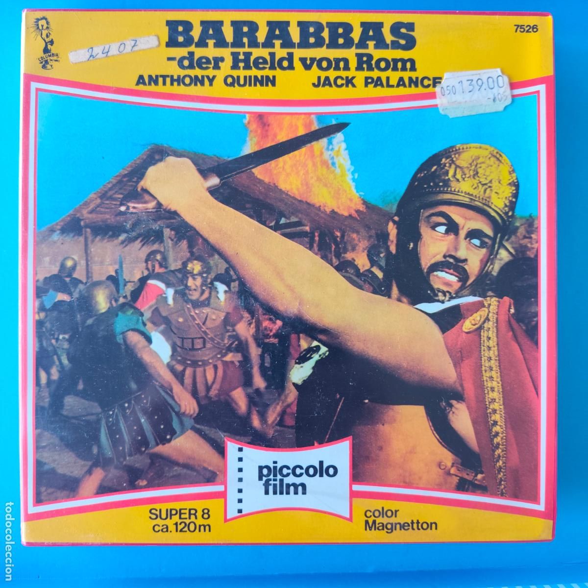 Cine: Pel&iacute;cula super 8 BARABBAS BARRABAS DE PICCOLO FILM 120 mm