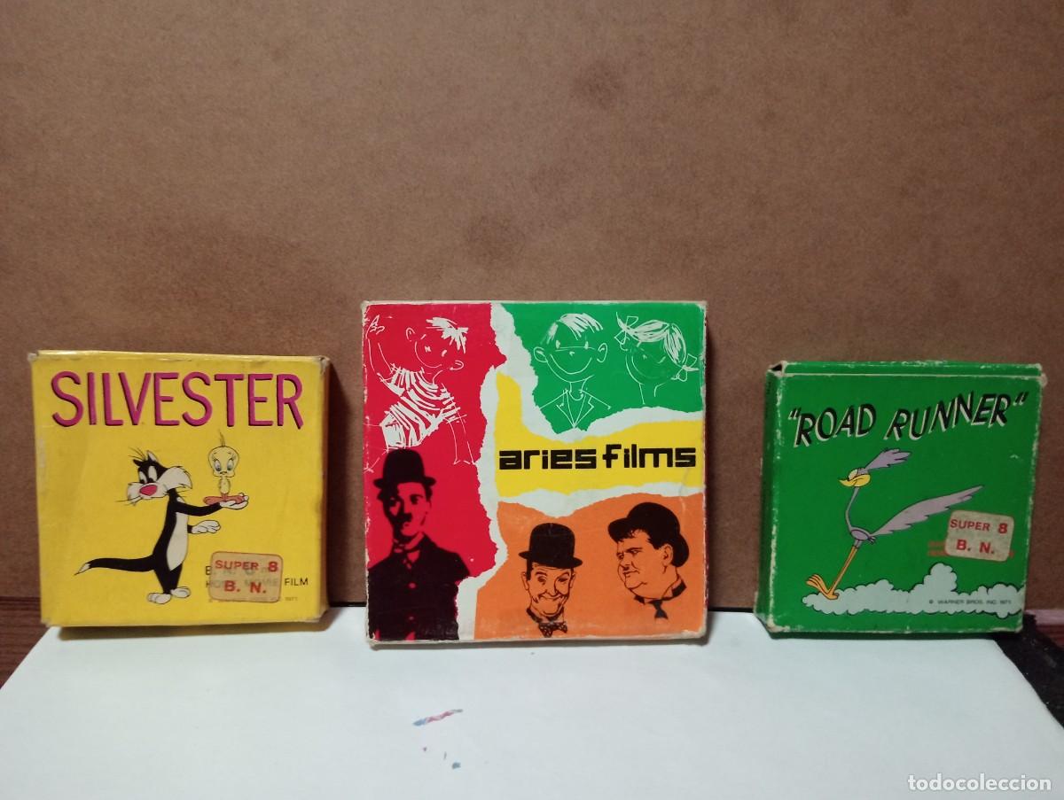 Cine: Tres antiguas peliculas super 8 mm.
