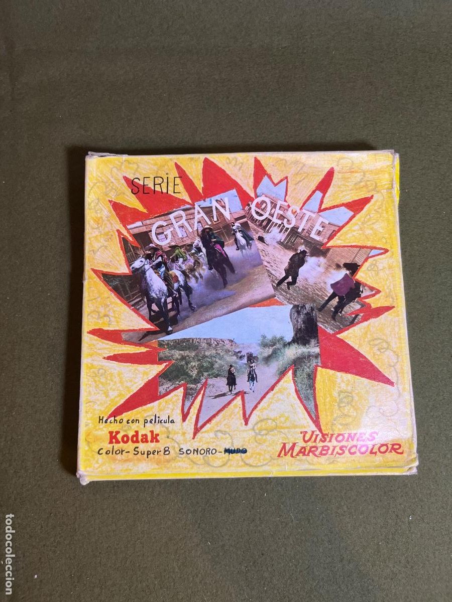Kino: Pel&iacute;cula Super 8 Serie Gran Oeste Visiones Marbiscolor Kodak Western Cine Dom&eacute;stico A&ntilde;os 70
