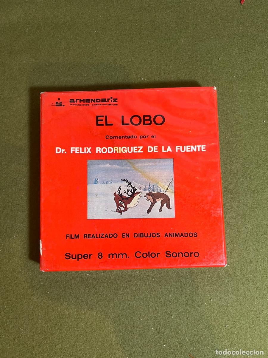 Cine: Pel&iacute;cula Super 8 El Lobo F&eacute;lix Rodr&iacute;guez de la Fuente Armendariz Producciones Color Sonora