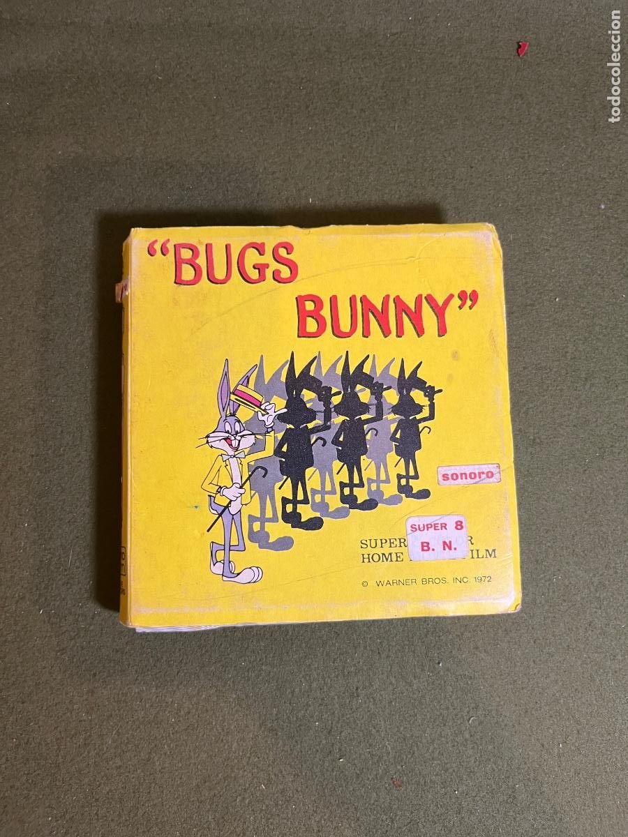 Kino: Pel&iacute;cula Super 8 Bugs Bunny Vacanze nel Sahara BB 408 Warner Bros Techno Film Sonora B/N