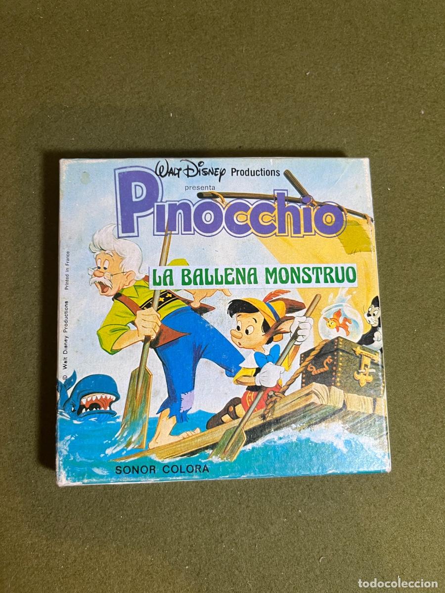 Cine: Pel&iacute;cula Super 8 Pinocho La Ballena Monstruo Walt Disney Sonora Color Caja Original