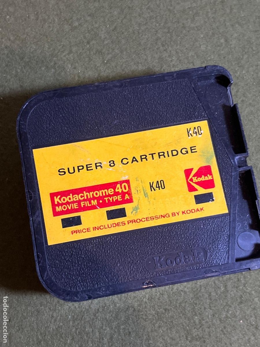 Cine: Cartucho Kodak Kodachrome 40 Super 8 K40 Type A Movie Film Pel&iacute;cula Virgen Vintage USA