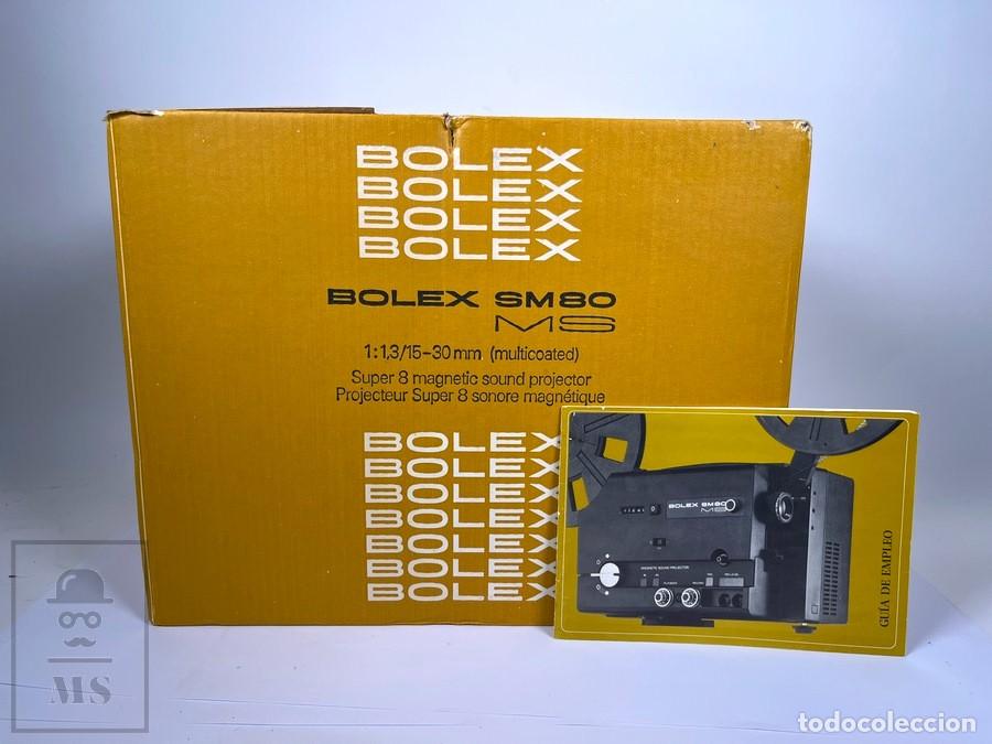Cine: Proyector Super 8 - Bolex SM 80 MS - Caja Original e Instrucciones.