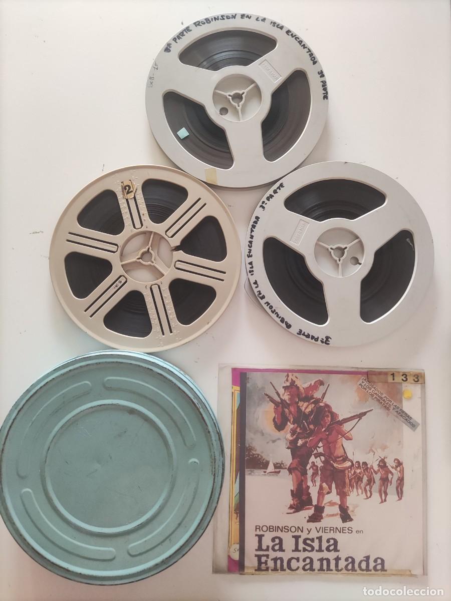 Cine: Robinson y Viernes en la isla encantada / 3 bobinas 180 / Pel&iacute;cula super 8 / Leer descripci&oacute;n
