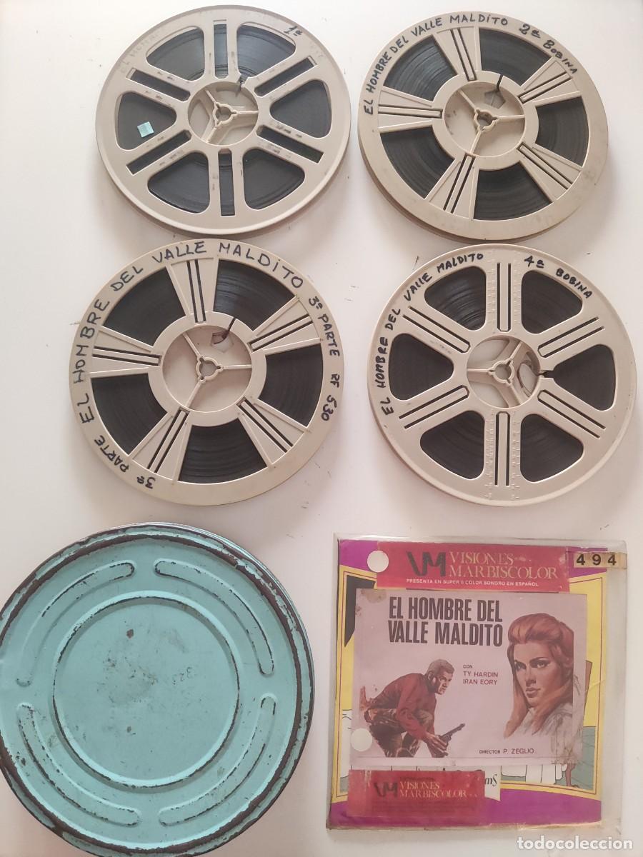 Cine: El hombre del valle maldito / 4 bobinas 180 / Pel&iacute;cula super 8 / Leer descripci&oacute;n