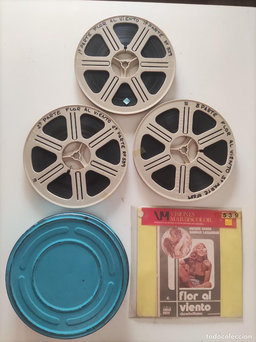 Cine: Flor al viento / 3 bobinas 180 / Pel&iacute;cula super 8 / Leer descripci&oacute;n