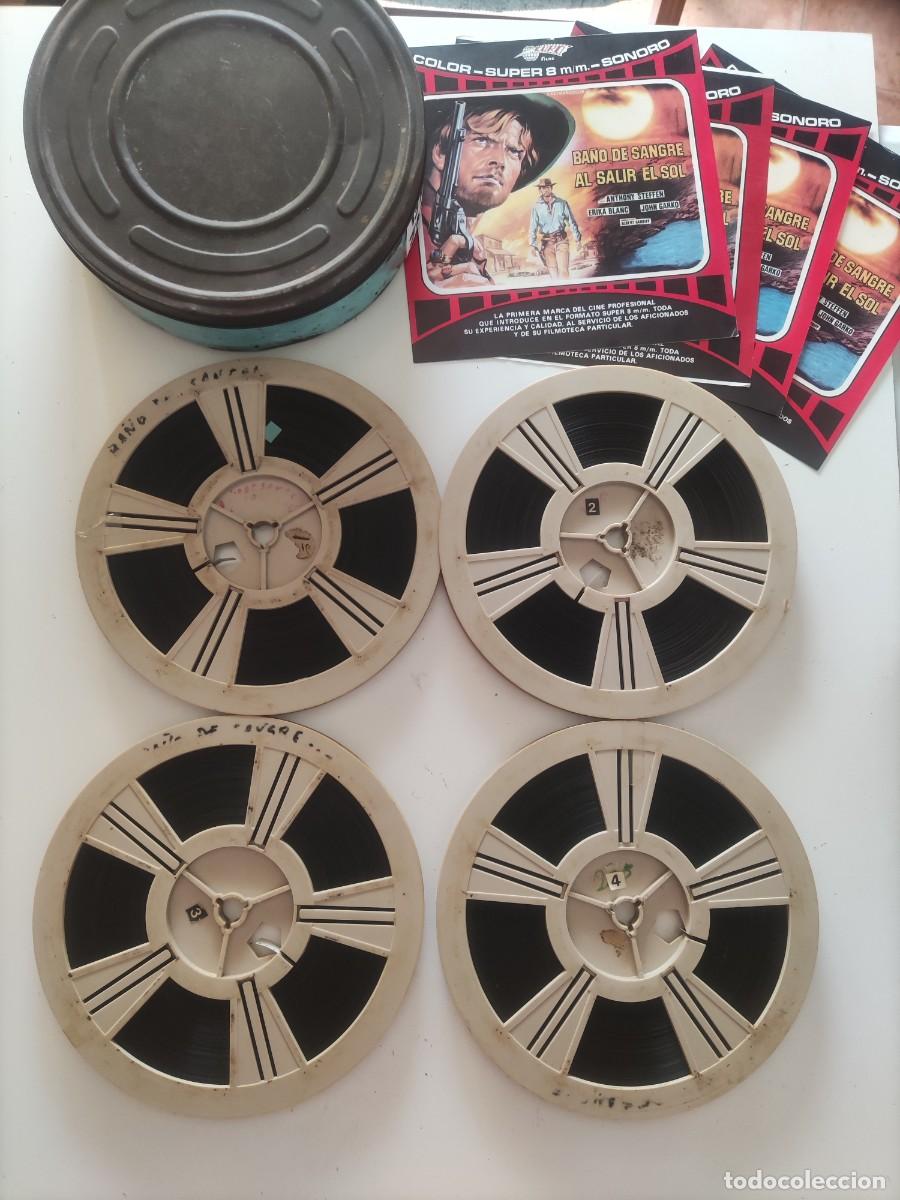 Cine: Ba&ntilde;o de sangre al salir el sol / 4 bobinas 180 / Pel&iacute;cula super 8 / Leer descripci&oacute;n