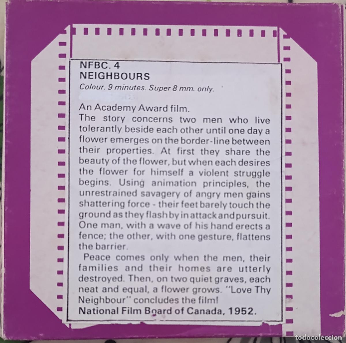 Cine: Super 8 ++ Neighbours ++ Sonora VO 60m Joya De Norman McLaren de 1952