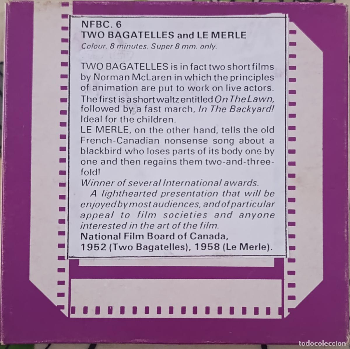Cine: Super 8 ++ Two Nagatelles++ Sonora VO 60m Joya De Norman McLaren de 1952