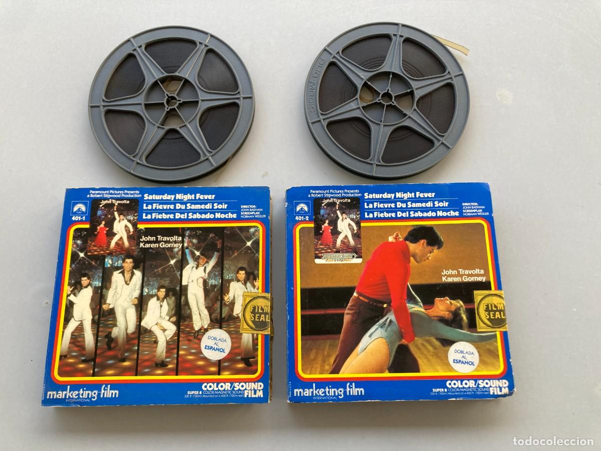 Cine: PEL&Iacute;CULA SUPER 8 ORIGINAL NO PROBADA / FIEBRE DEL SABADO NOCHE - 2 rollos de 3 -