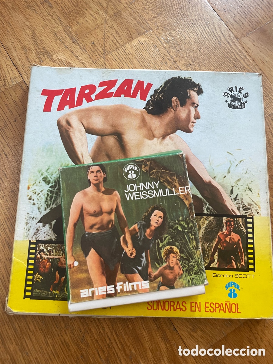 Cine: Lote 2 pel&iacute;culas Tarz&aacute;n Super 8 Aries Films vintage