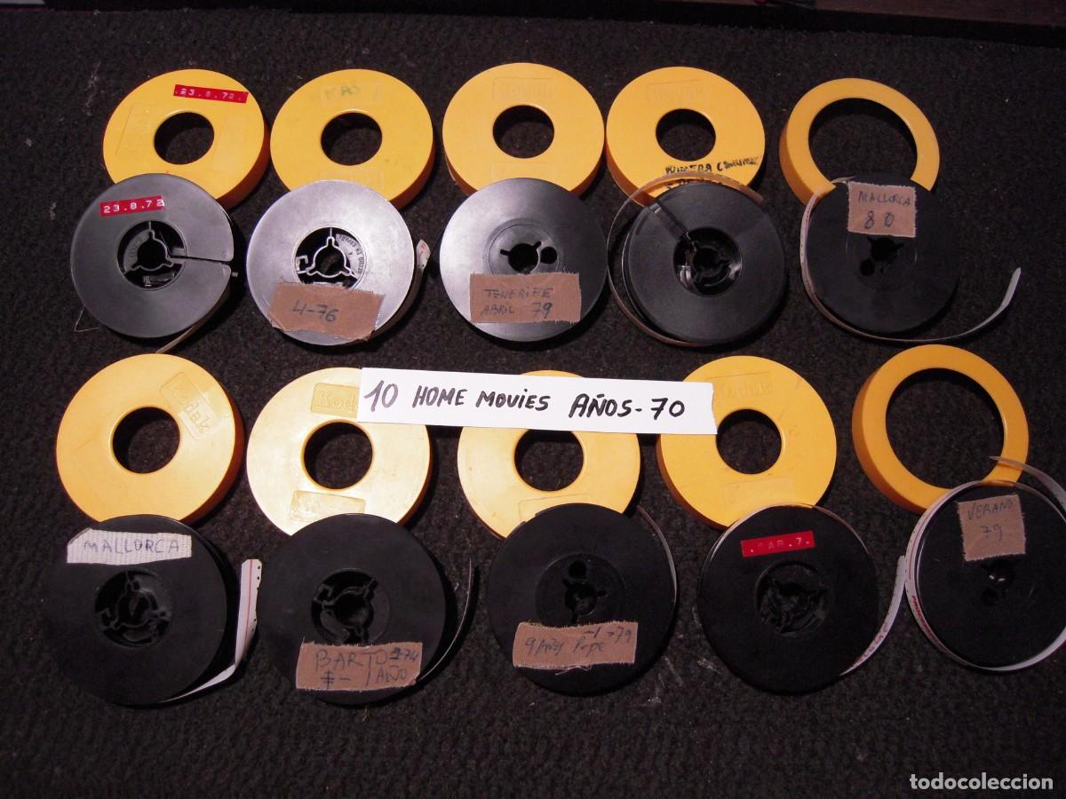 Cine: Lote 10 peliculas de Cine Super8 Kodak Color Home Movies de los a&ntilde;os 70
