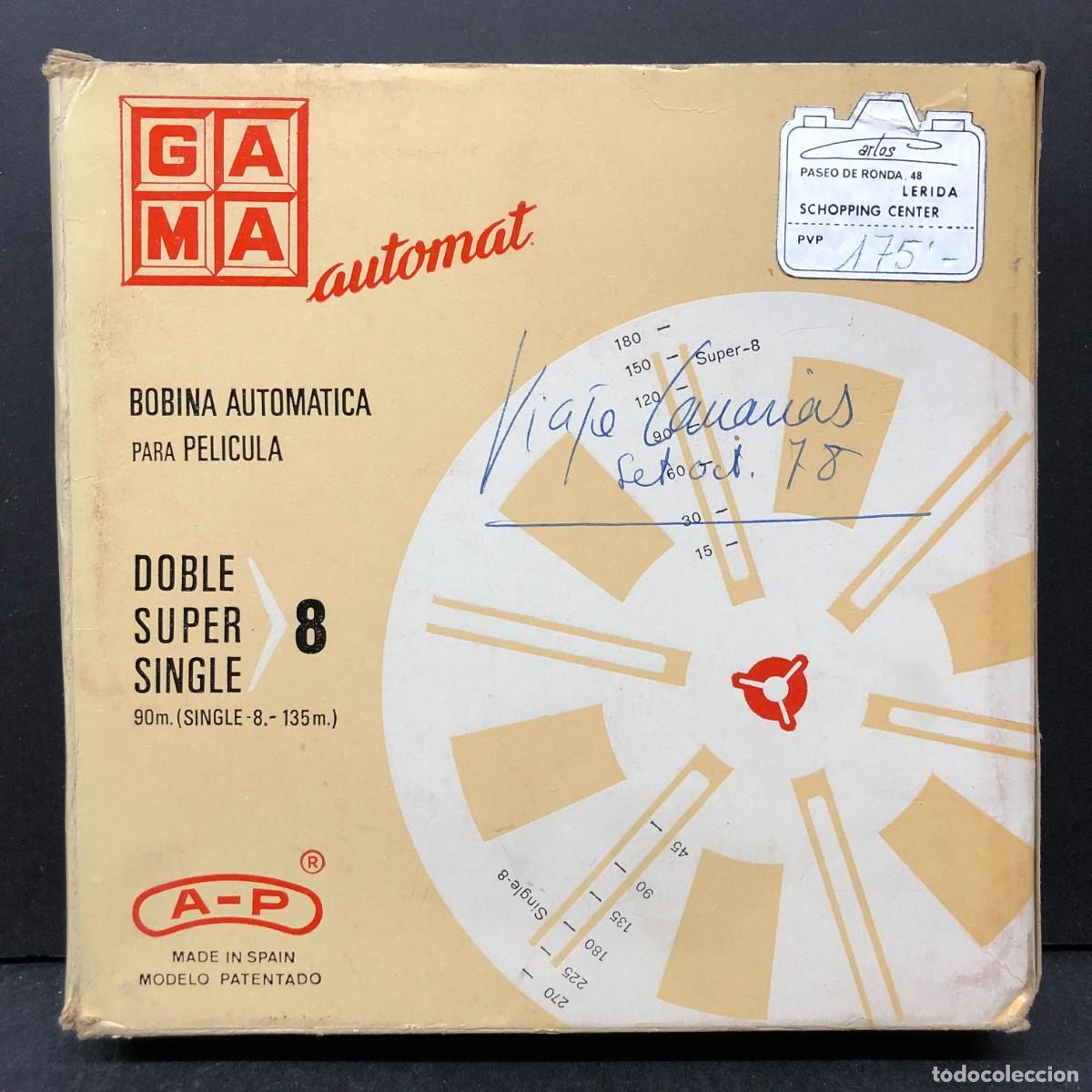 Cine: BOBINA PARA PELICULA DOBLE SUPER 8 SINGLE - GAMA AUTOMAT - VIAJE CANARIAS SEPTIEMBRE 1978 / 6798