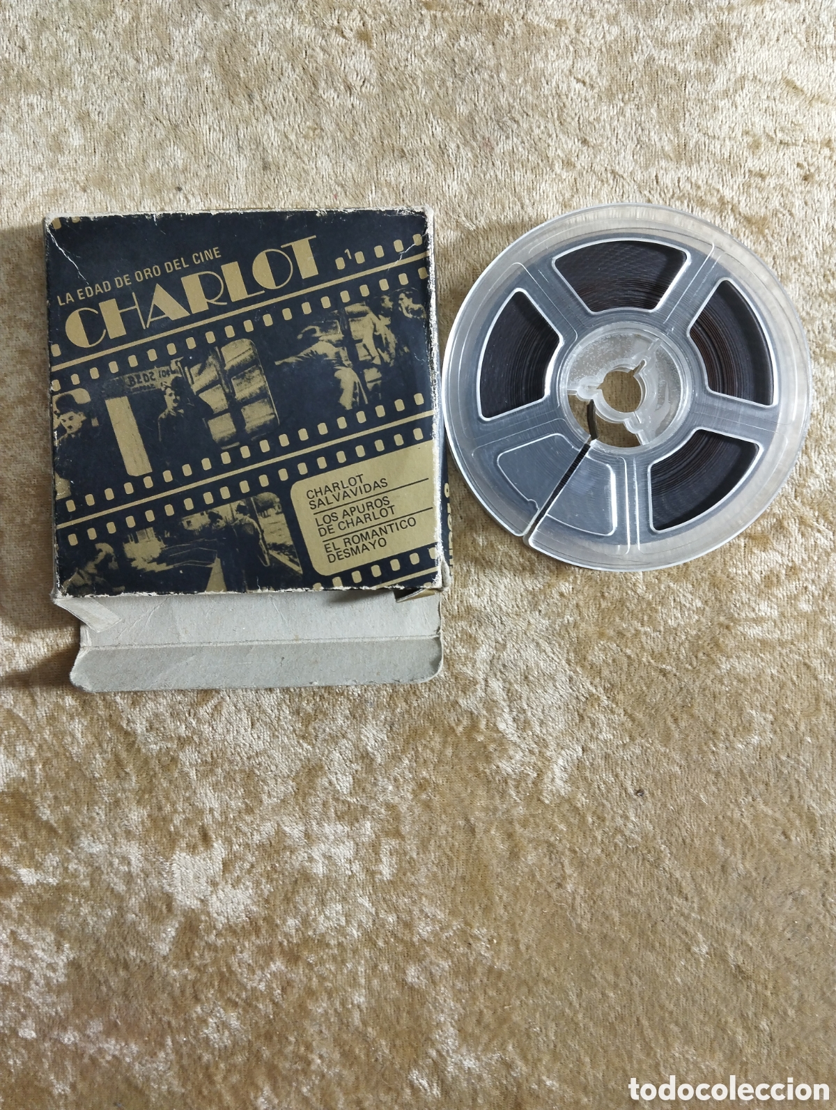 Cine: Pel&iacute;cula de super 8 mm CHARLOT