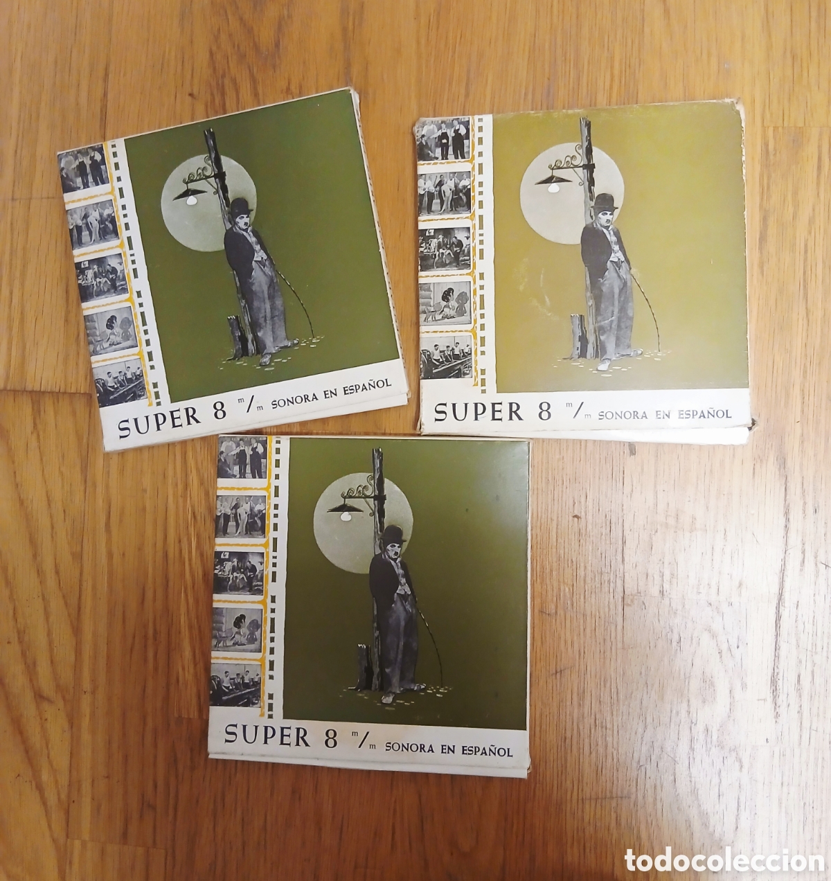 Cin&eacute;ma: LOTE 3 PEL&Iacute;CULAS SUPER 8 MM SONORAS EN ESPA&Ntilde;OL - CHARLOT / JAIMITO / SOBRE RUEDAS - ARIES FILMS
