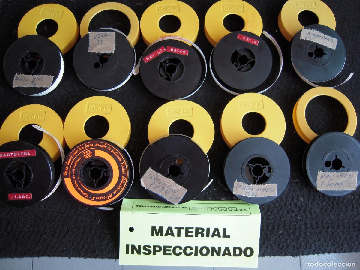 Cine: Lote 10 peliculas de Cine Super8 Kodak Color Home Movies de los a&ntilde;os 70