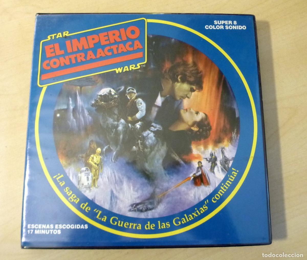 Cine: Pel&iacute;cula Super 8 EL IMPERIO CONTRAATACA. Con estuche original