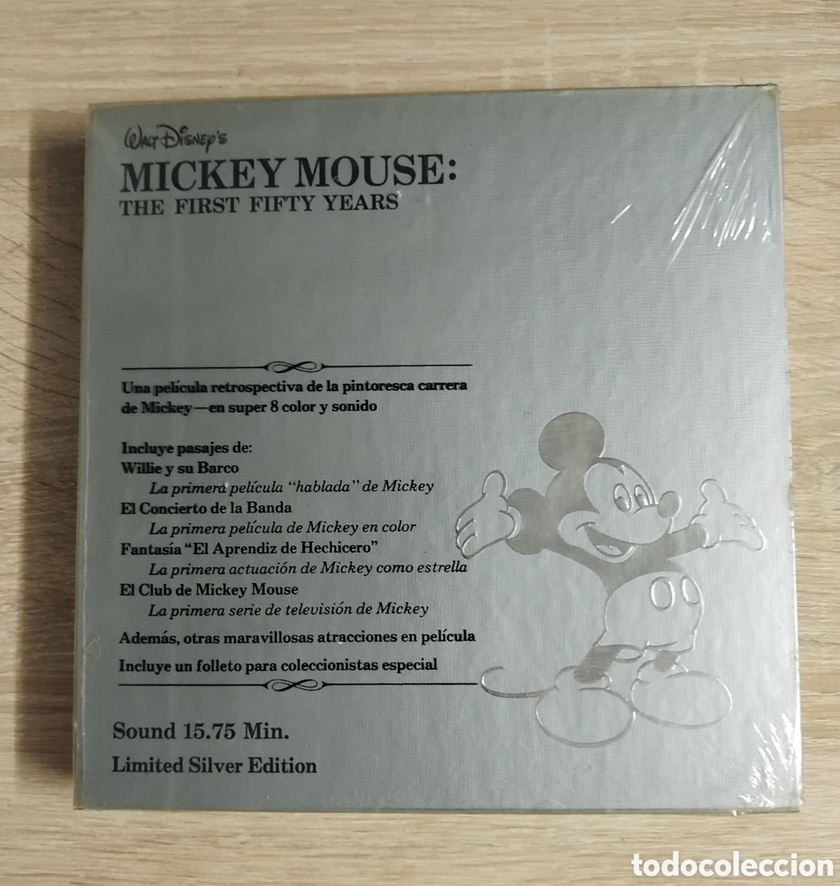 Cine: Mickey Mouse 50 a&ntilde;os edici&oacute;n plata limitada NUEVA (SUPER 8)