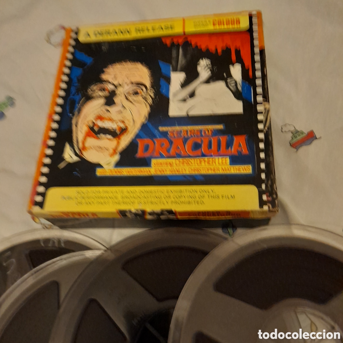 Cine: Largometraje super8mm LAS CICATRICES DE DRACULA 4X120MT