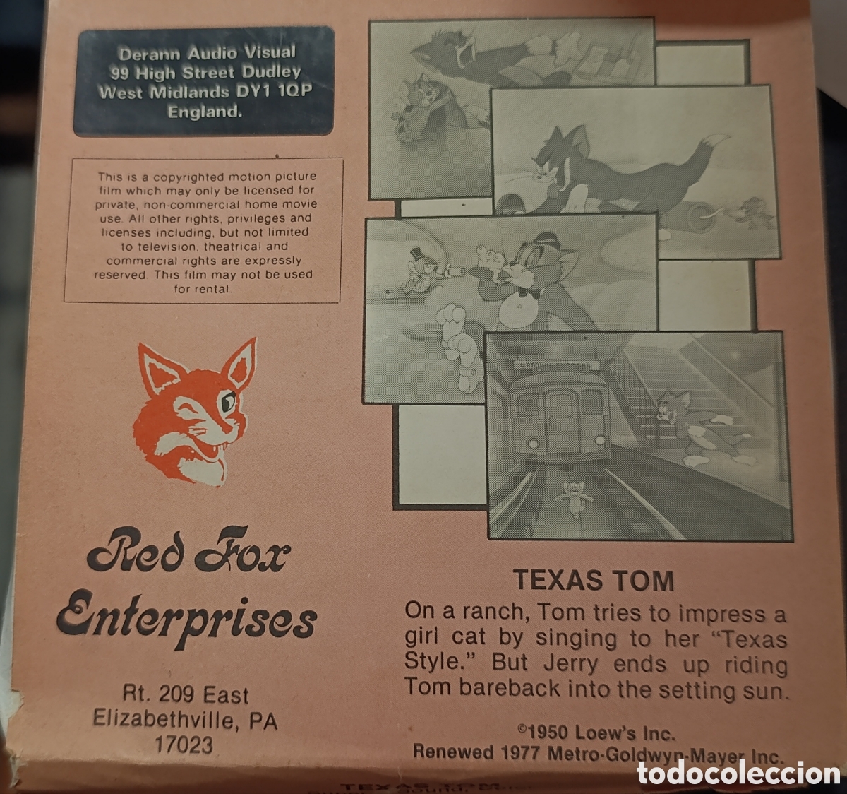 Kino: Super 8 ++ TOM Y JERRY &ndash; TEXAS TOM ++ Espectacular Edici&oacute;n Red Fox