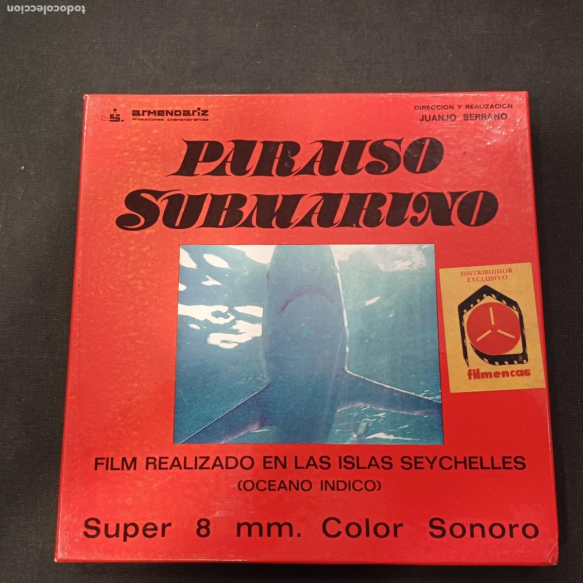 Cine: PARAISO SUBMARINO/SUPER 8mm/FILM REALIZADO EN LAS ISLAS SEYCHELLES/OCEANO INDICO.