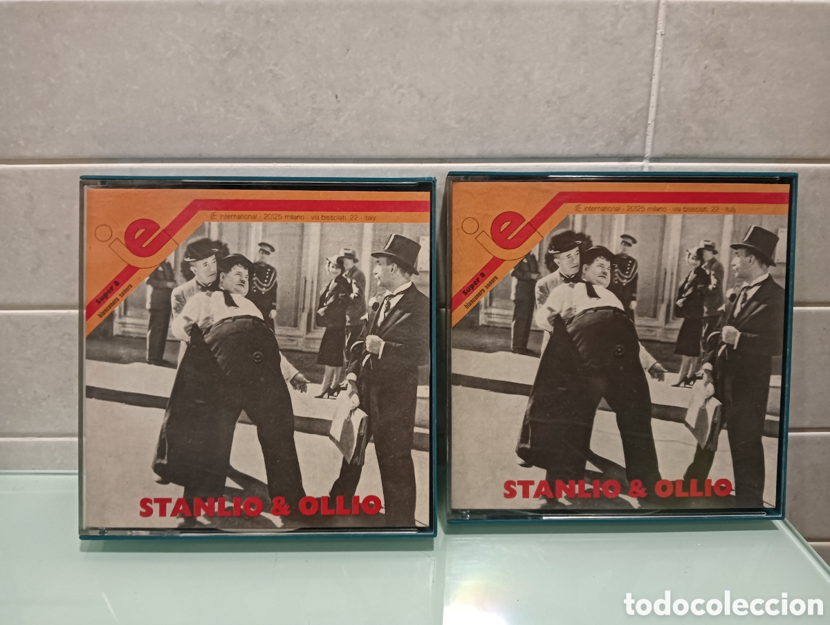 Cine: Lote 2 pel&iacute;culas super 8 Laurel y Hardy blanco y negro sonoro