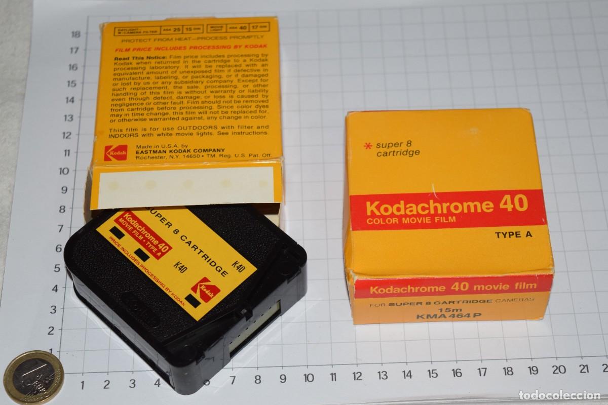 Cine: SIN USAR - 2 CARRETES / PEL&Iacute;CULAS TOMAVISTAS / Marca KODAK, SUPER 8 - KODACHROME SUPER 8 - &iexcl;MIRA!