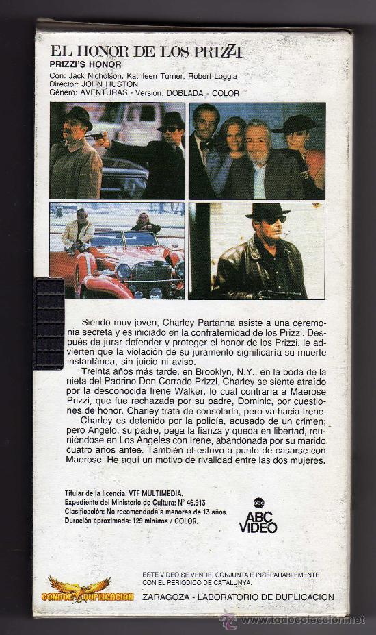 Cine: EL HONOR DE LOS PRIZZI - Foto 2