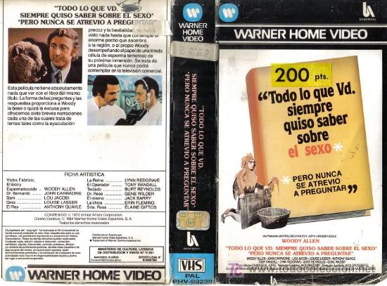 Kino: TODO LO QUE SIEMPRE QUISO SABER SOBRE EL SEXO &rarr; VHS ORIGINAL &rarr; WOODY ALLEN &rarr; DIGITALIZACI&Oacute;N DVD INCL